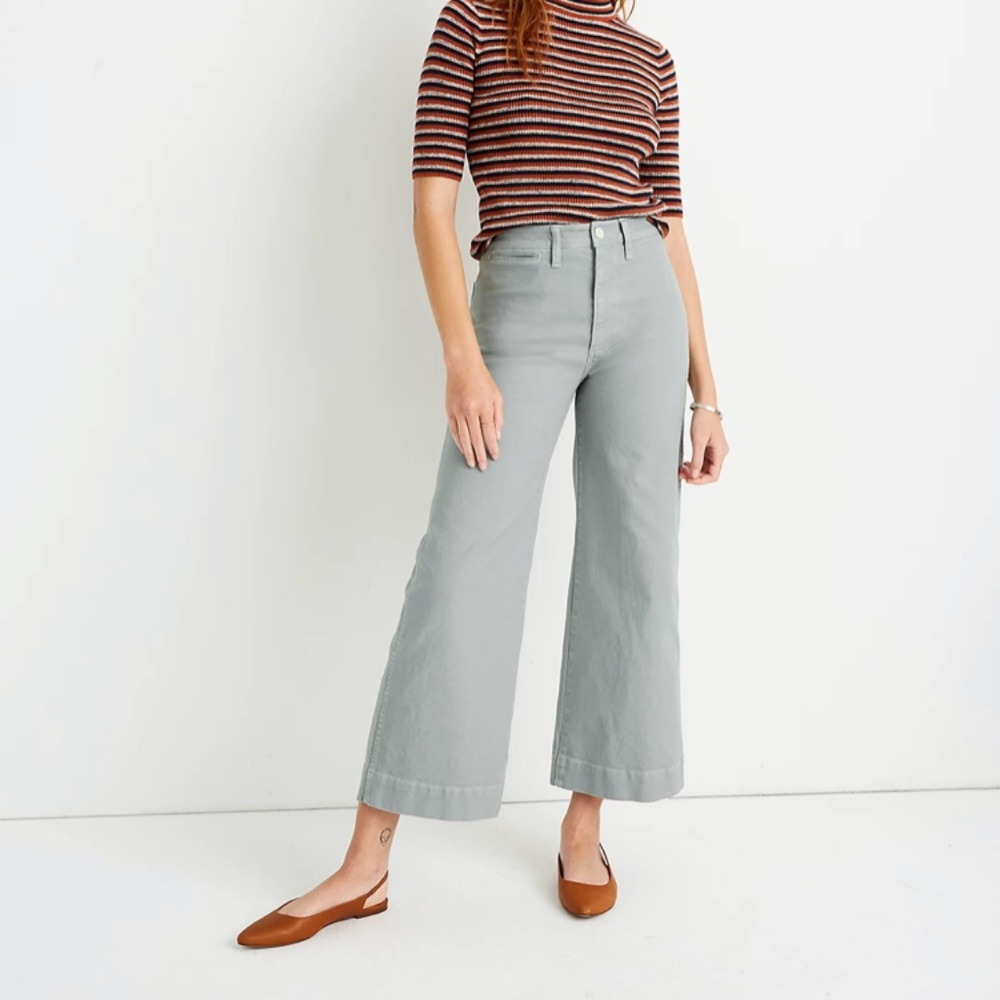 Emmett Wide-Leg Crop Pants-29 Petite